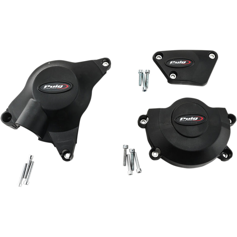 PUIG HI-TECH PARTS 0940-1879 20129N Engine Protective Cover Kit Engine Covers - Yamaha YZF-R6