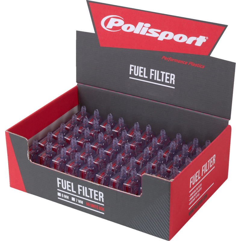POLISPORT 0707-0105 84510 Fuel Filter 6 mm - 50-pack