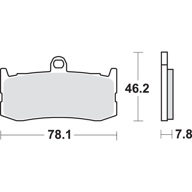 Sbs Brake Pad - 864DC Triumph Daytona 2009-2015