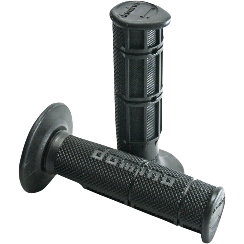 DOMINO 0630-1573 1150.82.40.06 Victor Waffle Grips Grips - Victor - Half Waffle - Black