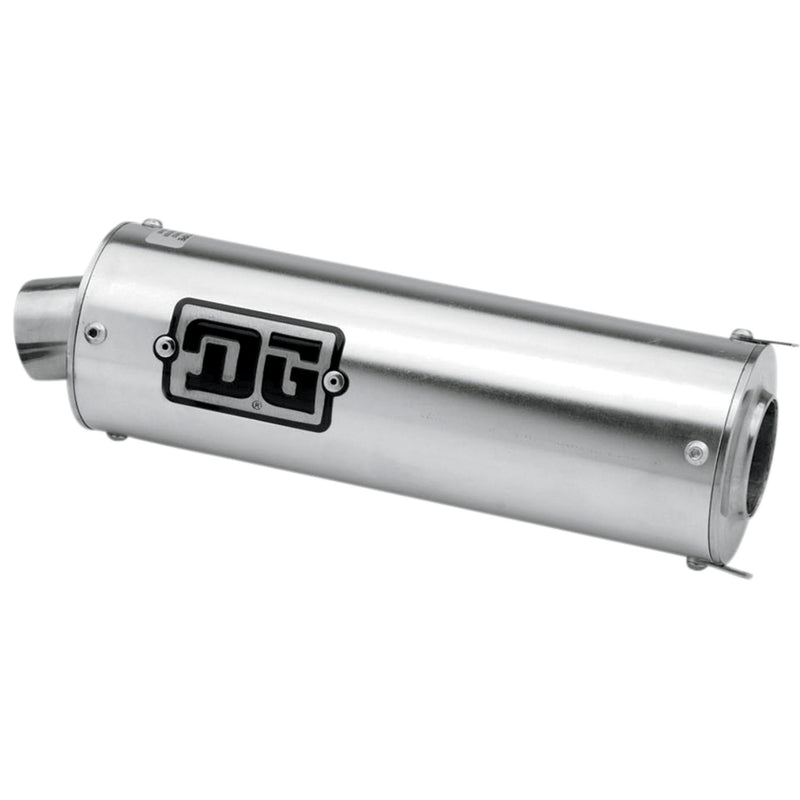 DG PERFORMANCE 1821-1348 02-9000 Universal 4-Stroke Muffler Universal Slip-On Exhaust - Round