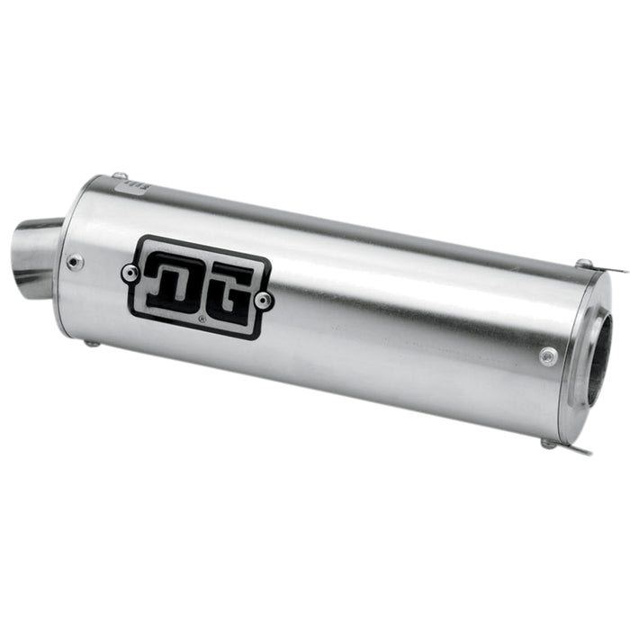 DG PERFORMANCE 1821-1348 02-9000 Universal 4-Stroke Muffler Universal Slip-On Exhaust - Round
