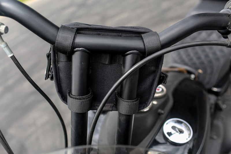 Burly Brand 750-05513 B15-1012B H-BAR BAG BLACK