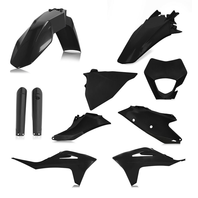 Acerbis 28728-10001 2872810001 FULL PLASTIC KIT GAS BLACK