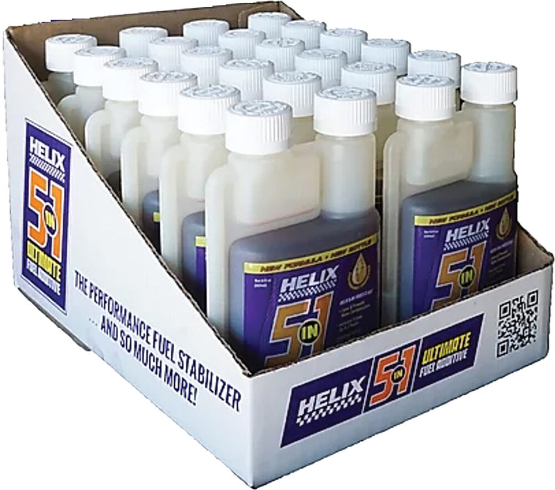 Helix 57-0686 911-1212 5 IN 1 FUEL ADDITIVE 1 - 12 PACK OF 8 OZ. BOTTLES