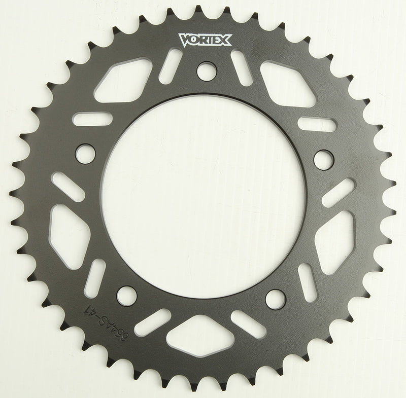 Vortex 3-654AS41 654AS-41 REAR SPROCKET STEEL 41T-520 BLK YAM