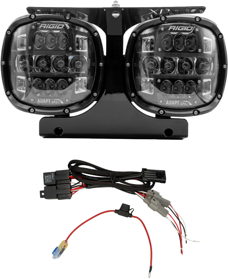 Rigid Industries Rigid Adapt Headlight Kit ` (EXC.`23 CVO) Fltr - 300426 For Harley Road Glide 2015-2023