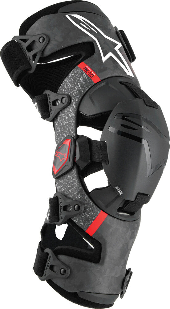 Alpinestars 482-00073S 6501425-13- S SUPERTECH RK-10 PLASMA KNEE BRACE BLACK/RED SM