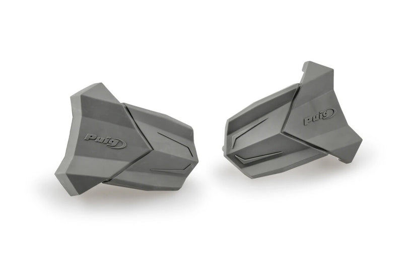 Puig Hi-tech Parts 561-3148G 3148U RUBBER END REPLACEMENT FRAME SLIDER R19 PAIR GREY