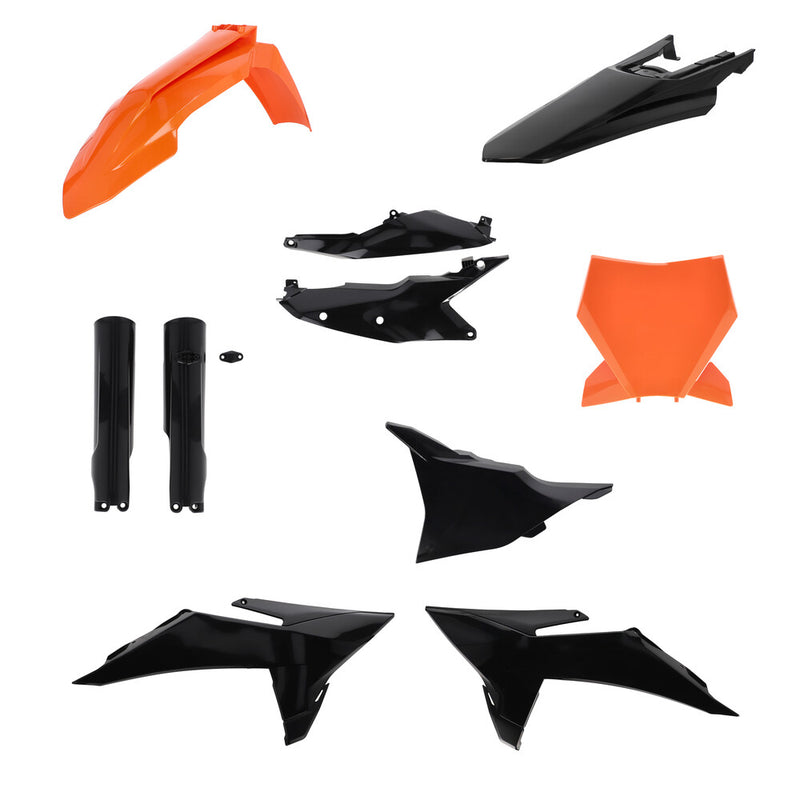Acerbis Plastic Kit Full KTM Black Orange - 2986815229 KTM Dirt Bikes 2025-2026