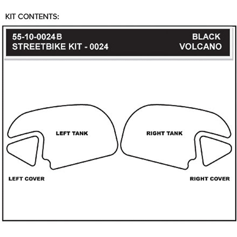Stompgrip Sticker Kit - 55-10-0024B Honda CBR600RR 2013-2025