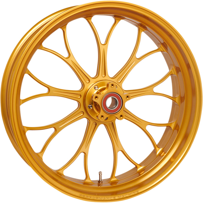 PERFORMANCE MACHINE (PM) 0202-2174 12707814RRVNAPG Revolution Wheel - Rear - Single Disc/without ABS - Gold Ops™ - 18x5.5