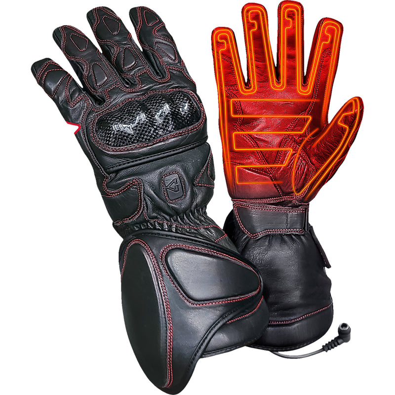 GERBING HEATED CLOTHING 12 V Extreme Hard Knuckle Gloves Black