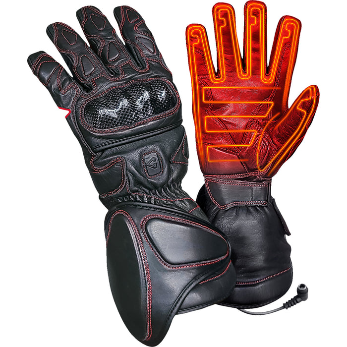 GERBING HEATED CLOTHING 12 V Extreme Hard Knuckle Gloves Black