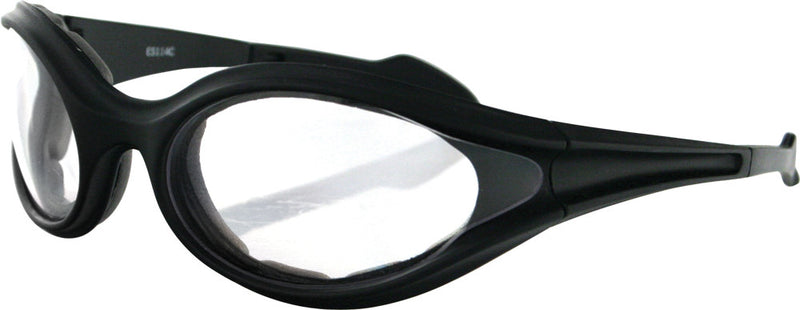 Bobster 26-4711 ES114C FOAMERZ SUNGLASSES BLACK W/CLEAR LENS