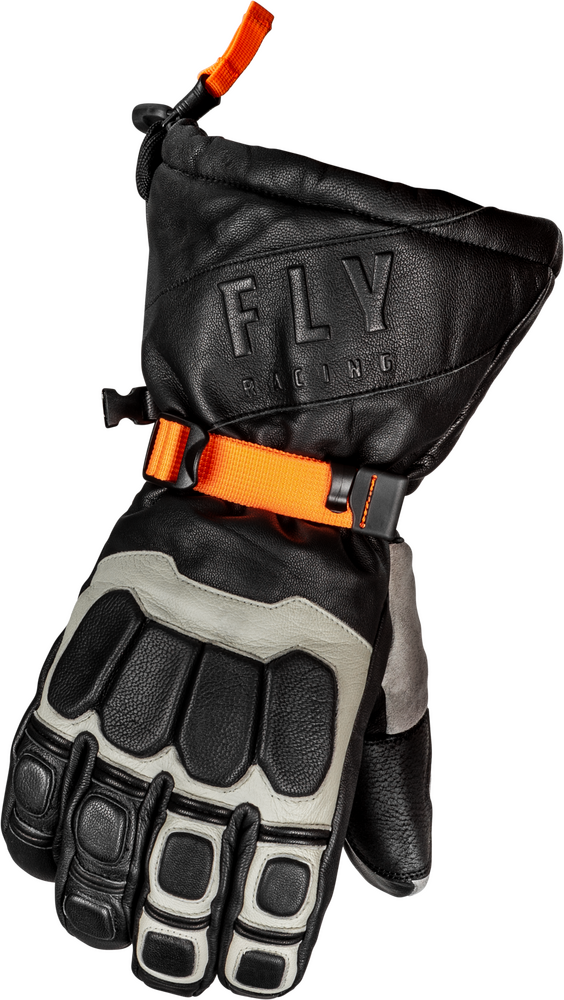 Fly Racing Glacier Gloves Black Grey Orange LG