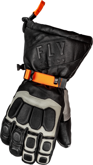 Fly Racing 363-3942X 363-3942X GLACIER GLOVES BLACK/GREY/ORANGE XL