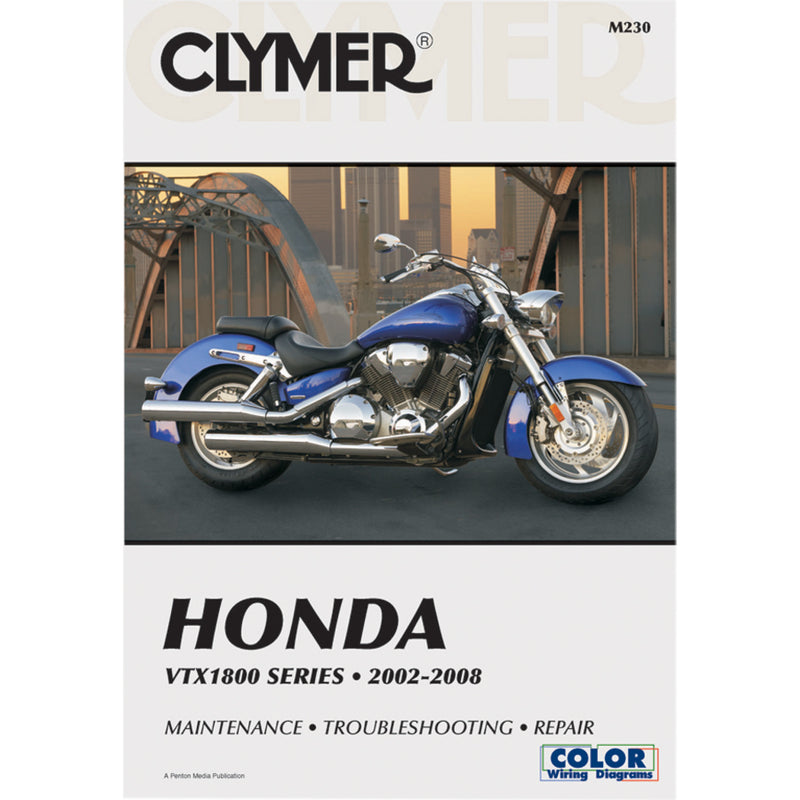 CLYMER 4201-0192 CM230 Motorcycle Repair Manual — Honda Manual - Honda VTX1800 '02-'08