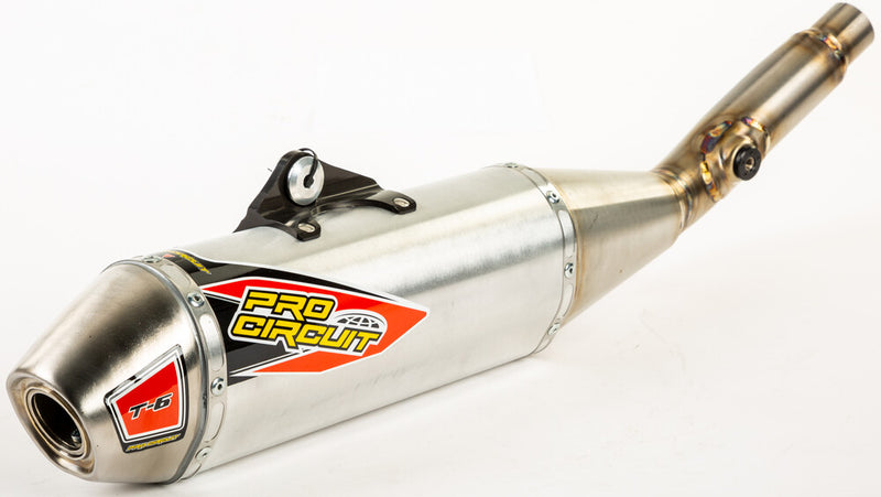 Pro Circuit T-6 Stainless Slip-ON Silencer KX450F - 0121945A Kawasaki KX 450 2019-2023