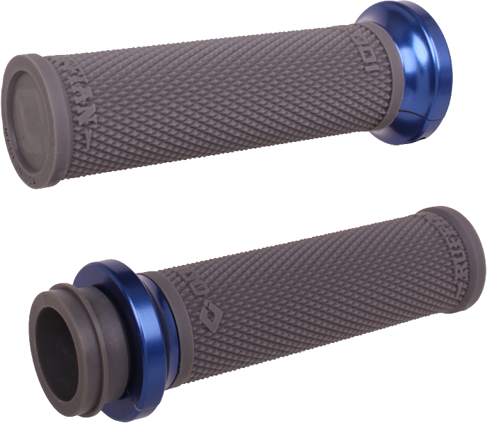 Odi 206-40126 V30ITWH-U RUFIAN GRIPS INDIAN TBW 1" GRAPHITE/BLUE
