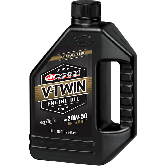 MAXIMA RACING OIL 3601-0350 30-14901 V-Twin Semi-Synthetic Engine Oil 20w-50 - 1l