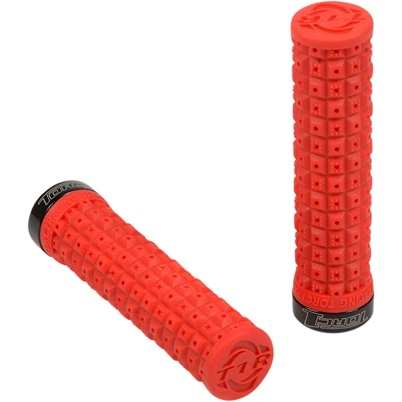 TORC1 0630-2484 2750-0402 Defy Lock On Grips Grips - Defy - Lock-On - Red/Black