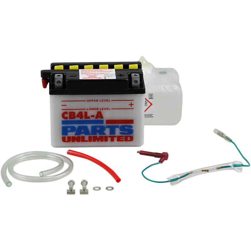 PARTS UNLIMITED 2113-0156 Heavy-Duty 12v Battery Kit Battery - YB4L-A