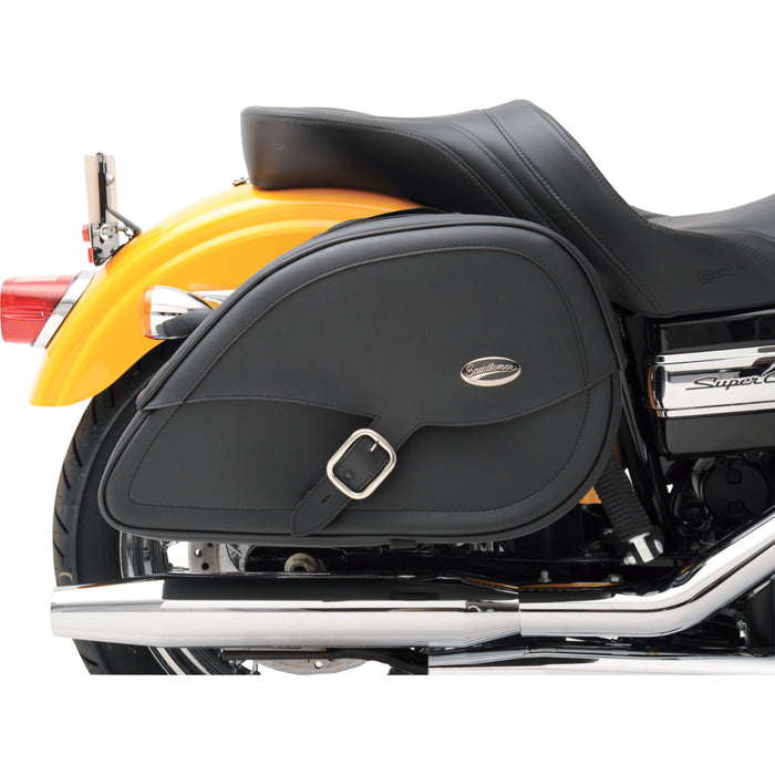 SADDLEMEN 3501-0463 3501-0463 Rigid-Mount Specific Fit Teardrop Saddlebags - Dyna