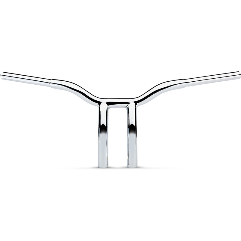 LA CHOPPERS 0601-4938 LA-7338-10 Kage Fighter Welded Bent-Riser Handlebar - One Piece - Bent - 10" - Chrome