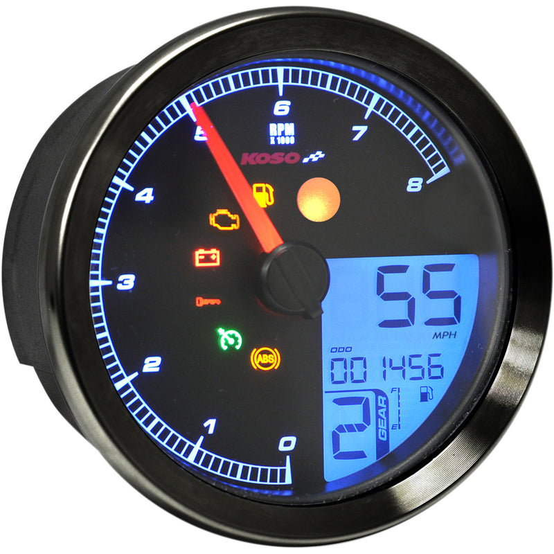 Koso North America HD-04 Gauge - BA051211 For Harley 2004-2013
