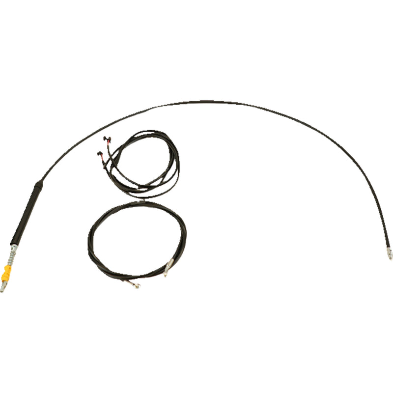 LA Choppers Complete Plug-And-Play Cable Kit Upper 12" 14" Handlebars Black - LA-8060KT3-13B For Harley Touring 2017-2020
