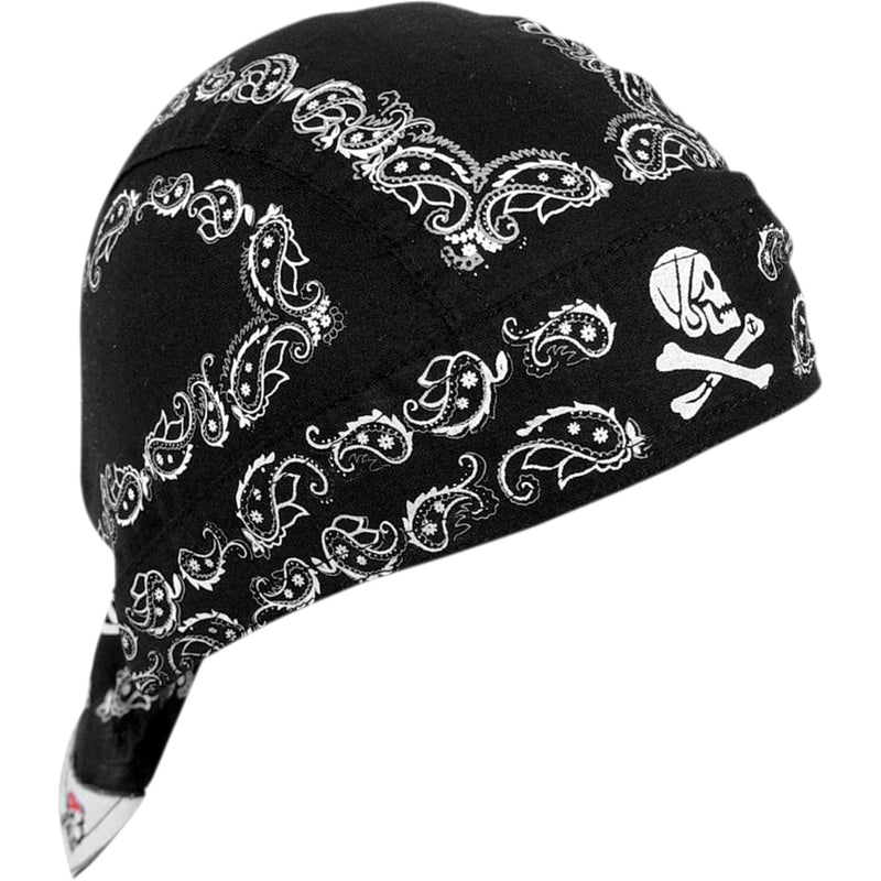 ZAN HEADGEAR 2504-0084 Z500 Flydanna® Head Wrap black skull paisley