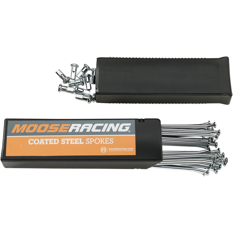 MOOSE OFFROAD 0211-0059 1-20-109-S Coated Steel Spoke Set Spoke Set - Coated Steel - Rear - 19"