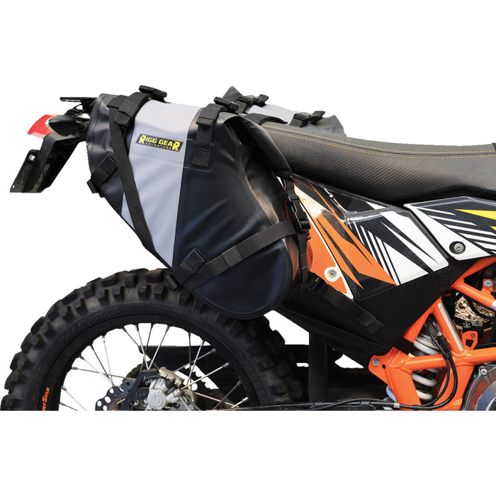 NELSON RIGG 3501-1967 SE-4014 Dualsport Saddlebag Hurricane Dual Sport Saddlebags - Black/Gray