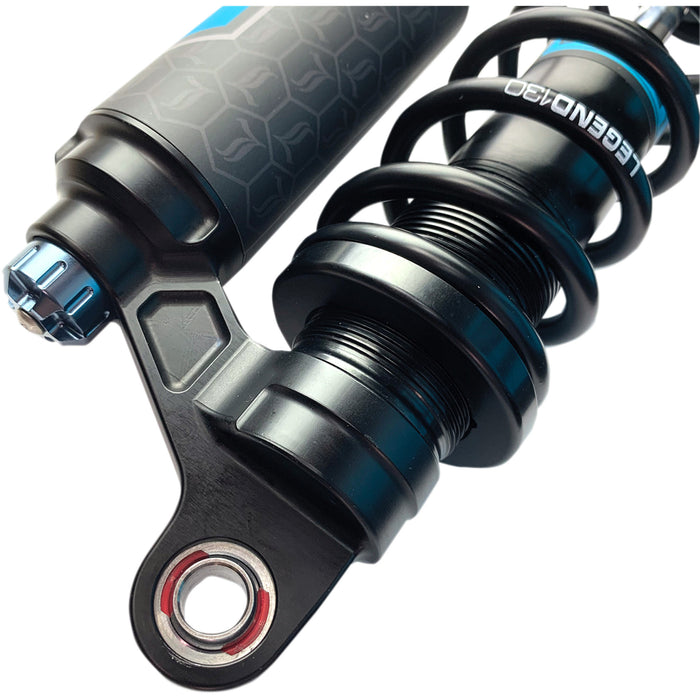 LEGEND SUSPENSION 1310-1901 1310-1901 Legend REVO ARC Piggyback Coil Suspension for FXR Models - REVO ARC Piggyback Shocks - Heavy Duty - Black - 14" - '84-'00 FXR
