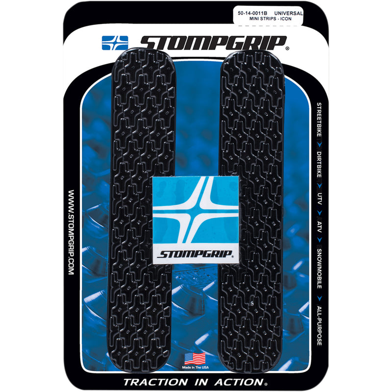 STOMPGRIP 4320-2180 33-14-0003B Icon Profile Universal Traction Pad Tank Kit Traction Kit - Mini Strips - Black