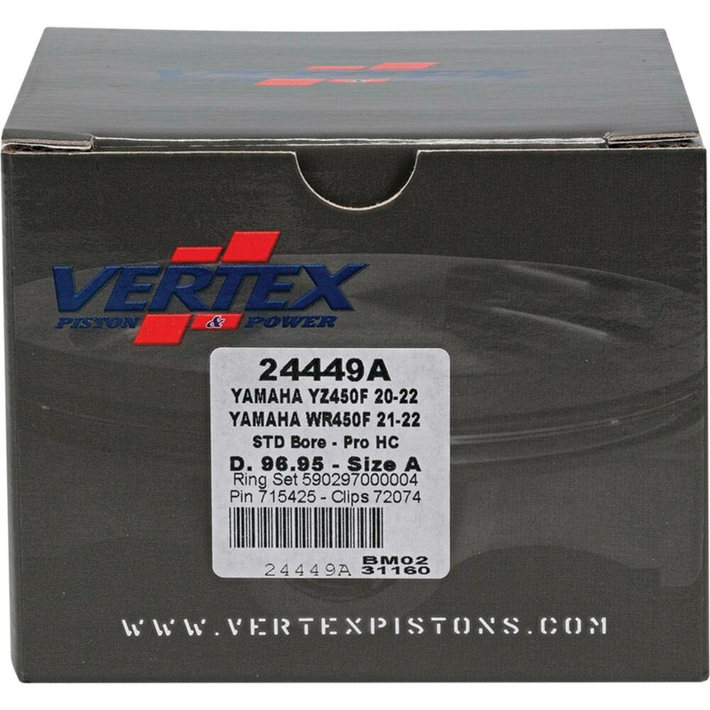 Vertex Piston Kit HC Forged 96.95/Standard 13.8:1 - 24449A Yamaha YZ 450 / WR 450 2020-2023