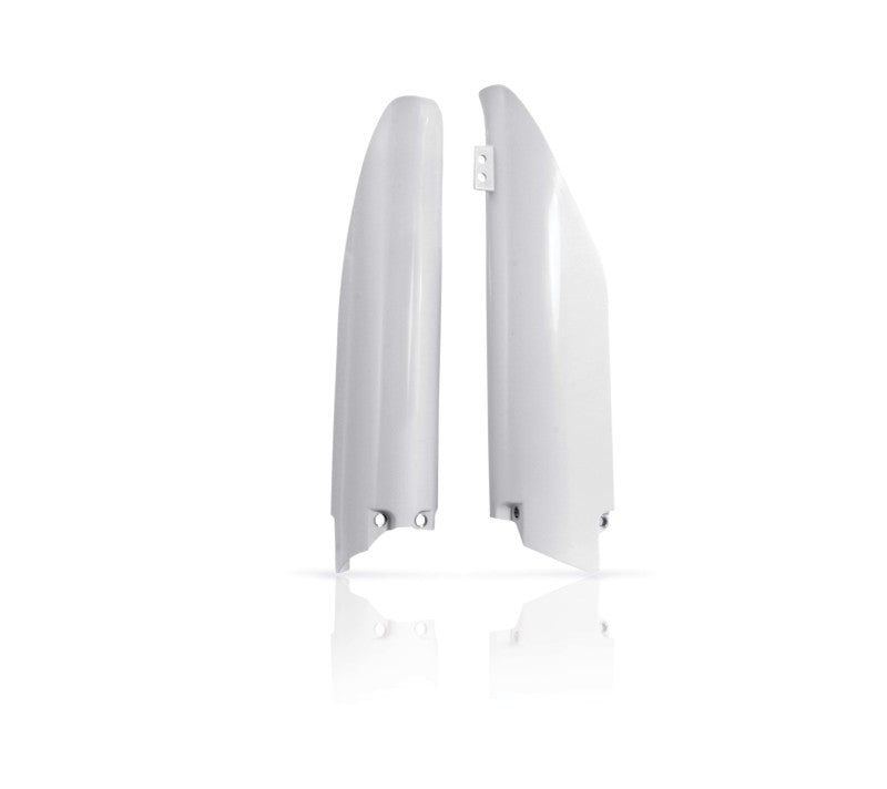 Acerbis 2113730002 07-18 Suzuki RM/RMZ250/ RMZ450 Lower Fork Cover Set - White - Photo - Primary