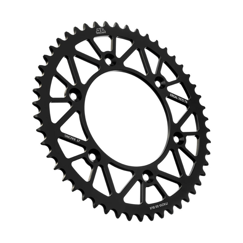 JT Sprockets Rear Racelite Sprocket Alum 50T-520 Black - JTA210.50BLK Beta Dirt Bikes 2013-2021