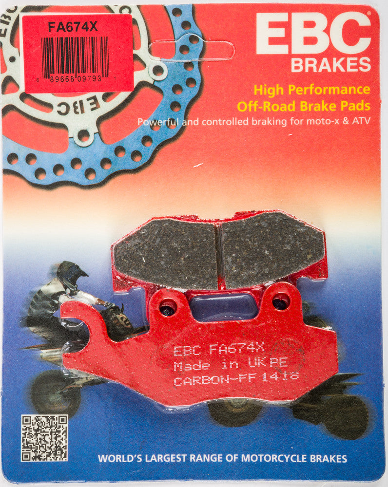 EBC Brake Pads Carbon X Series - FA674X Yamaha UTVs 2014-2018