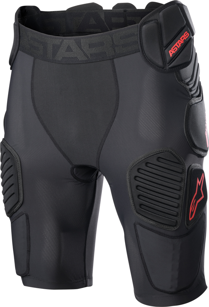 Alpinestars 482-6146S 6507523-13-S BIONIC PRO PROTECTION SHORTS BLACK/RED SM