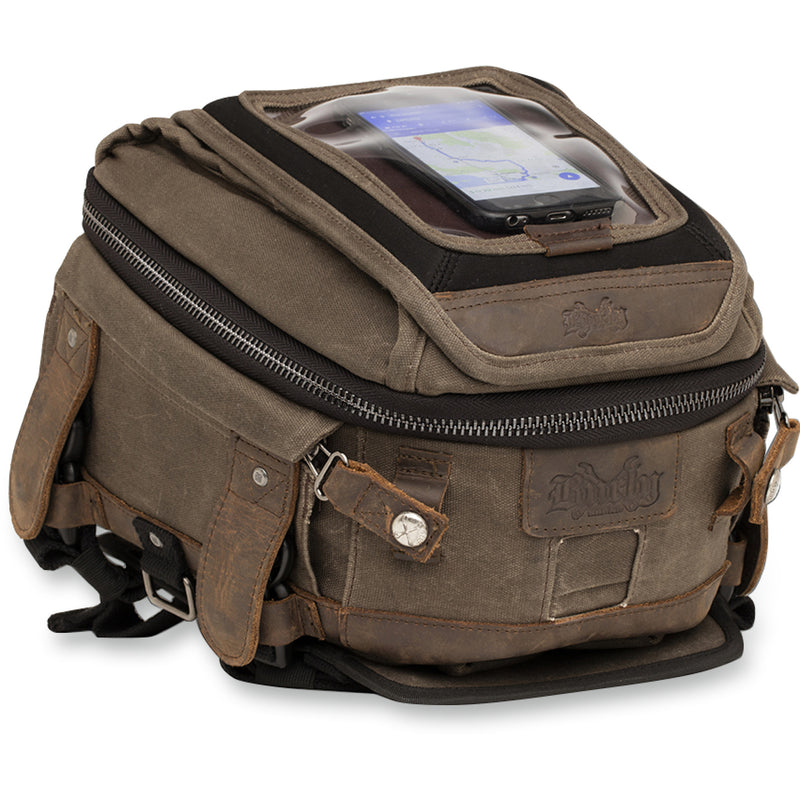 BURLY BRAND 3502-0260 B15-1010D Voyager Tank/Tail Bag Tank Tail Bag - Dark Oak
