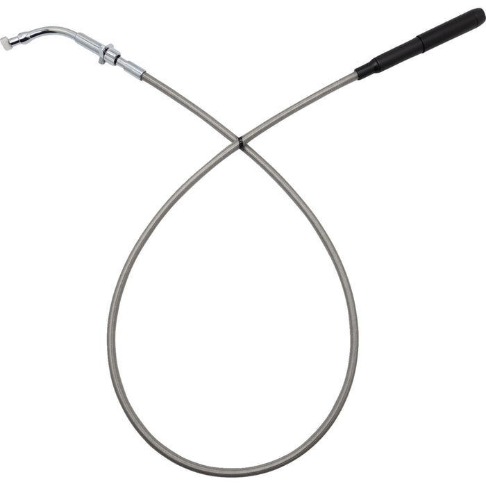 FAT BAGGERS INC. 0652-3267 108008-C EZ Install Upper Clutch Cable flhx/fltr - +8" - braided stainless steel/chrome