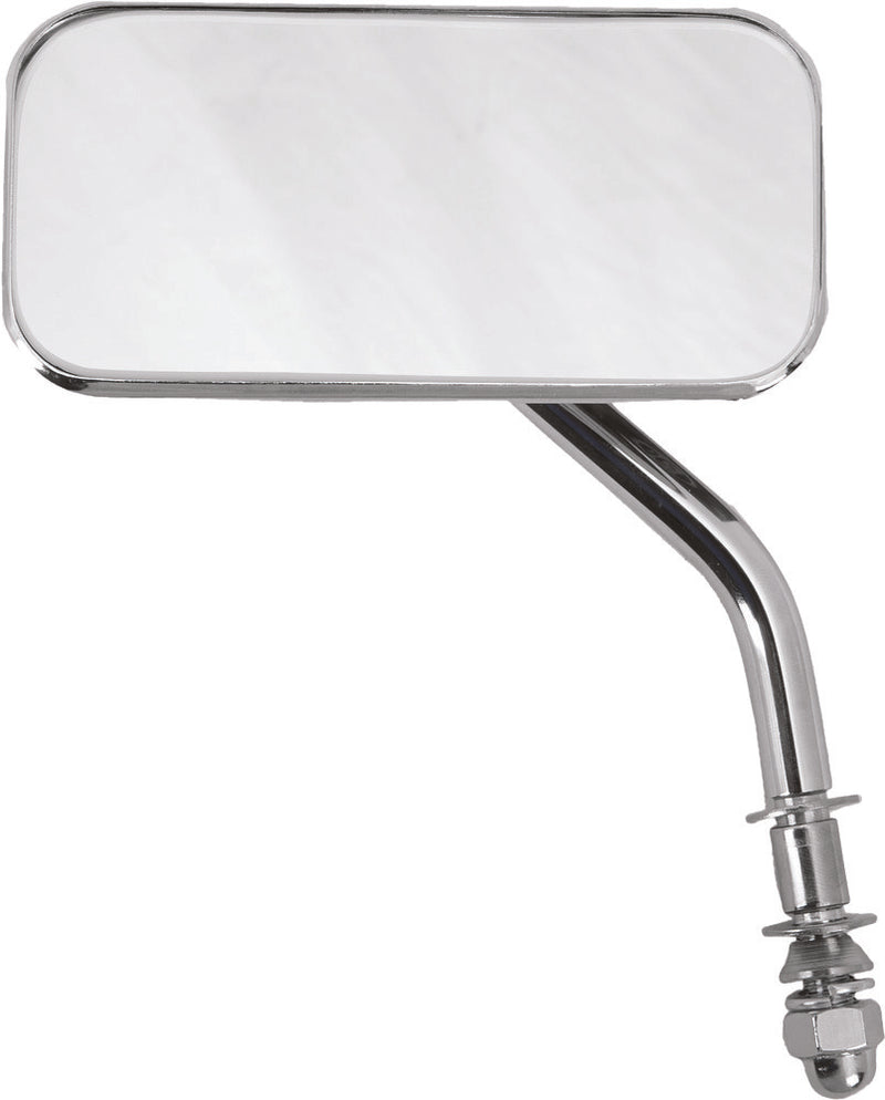 Harddrive 153086 Rectangular Mirror Chrome For Harley Motorcycles 1970-2018