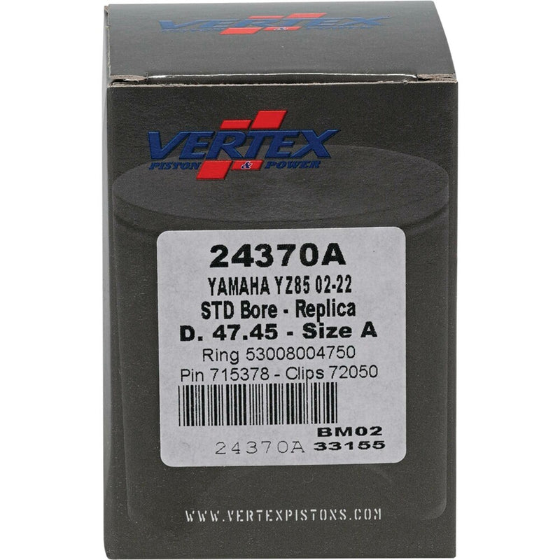 Vertex Piston Kit Cast 47.44/Standard - 24370A Yamaha YZ 85 2002-2024
