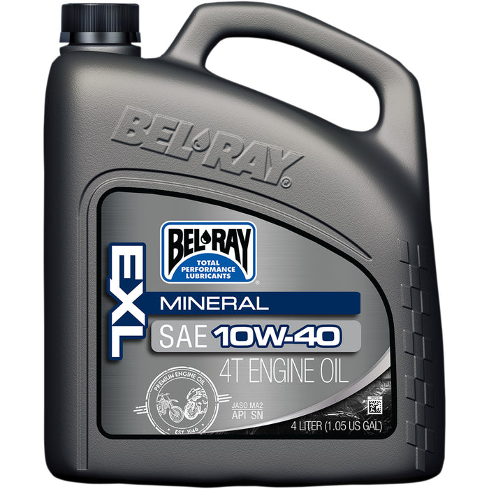 BEL-RAY 3601-0148 99090-B4LW EXL Mineral 4T Engine Oil EXL 4T Mineral Oil - 10W-40 - 4L