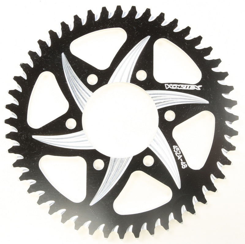 Vortex Rear CAT5 Sprocket Aluminum 48T-520 Black - 452AZK-48 Kawasaki Motorcycles 1990-2014