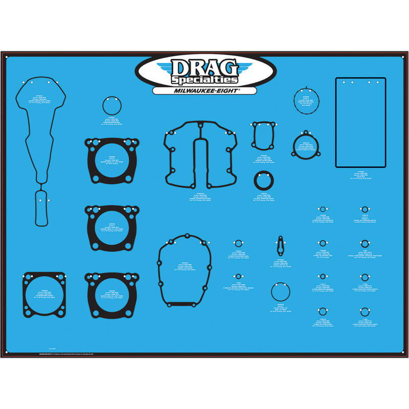 Drag Specialties Gasket Board - 0934-6923 For Harley Motorcycles 2017-2026