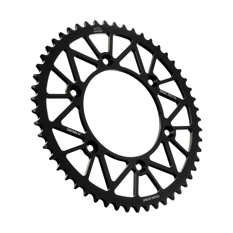 JT Sprockets Rear Racelite Sprocket Alum 53T-520 Black - JTA210.53BLK Beta Dirt Bikes 2013-2021