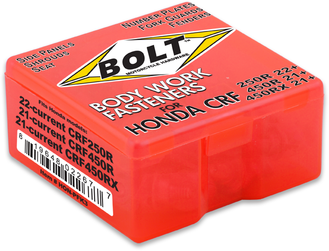 Bolt Body Work Fastener Kit - HON-PFK3 Honda CRF450R / CRF450RX / CRF250R 2021-2025